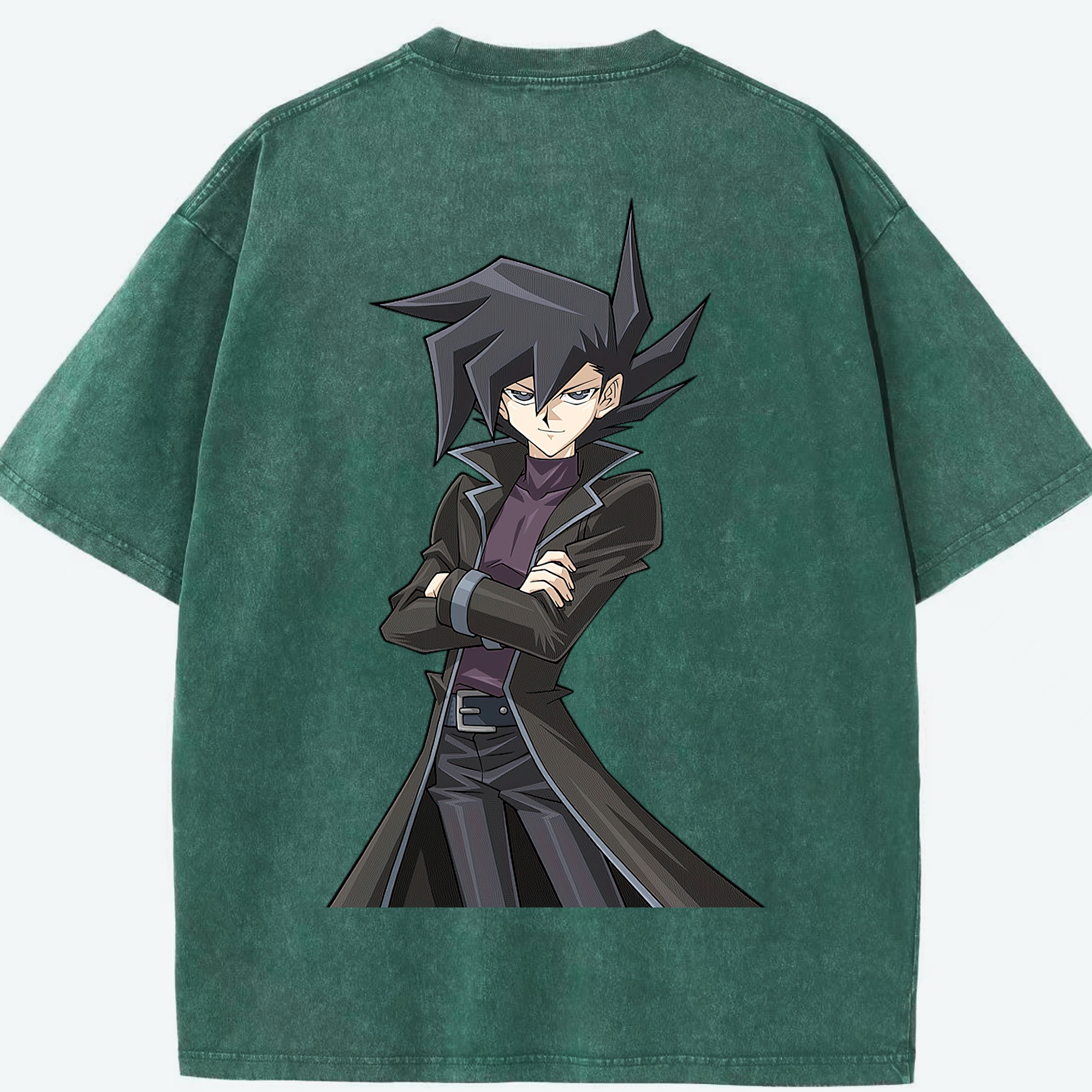 （画像用） 遊☆戯☆王 Yu-Gi-Oh! 綿100% ヴィンテージ風 半袖Tシャツ（背面プリント）